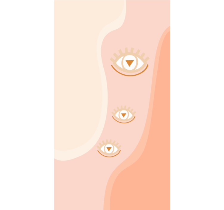 Estore de rolo original olhos em ondas suaves - TenStickers