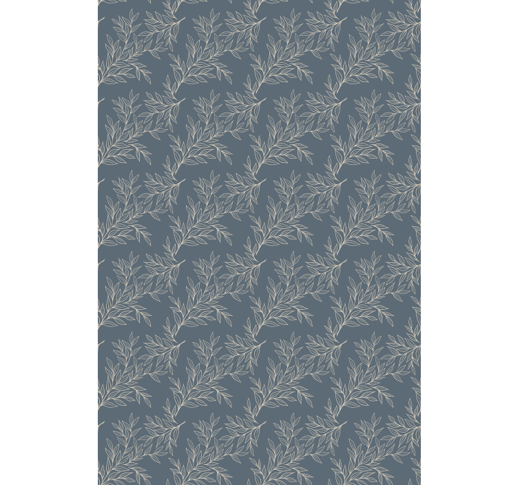 Estore cinzento claro com silhuetas de plantas - TenStickers