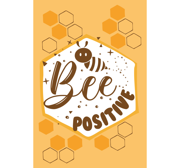 Estore de rolo com frases mensagem positiva da abelha - TenStickers