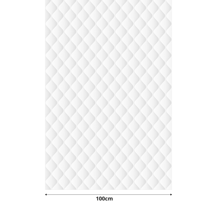 Estore de rolo Branco com Textura Acolchoada - TenStickers