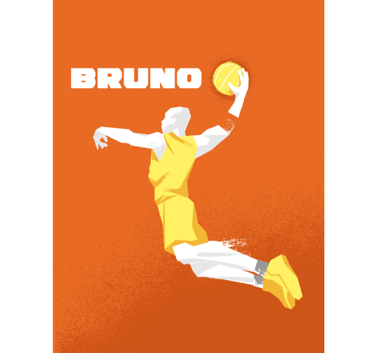 Estore de rolo basket com nome personalizado - TenStickers