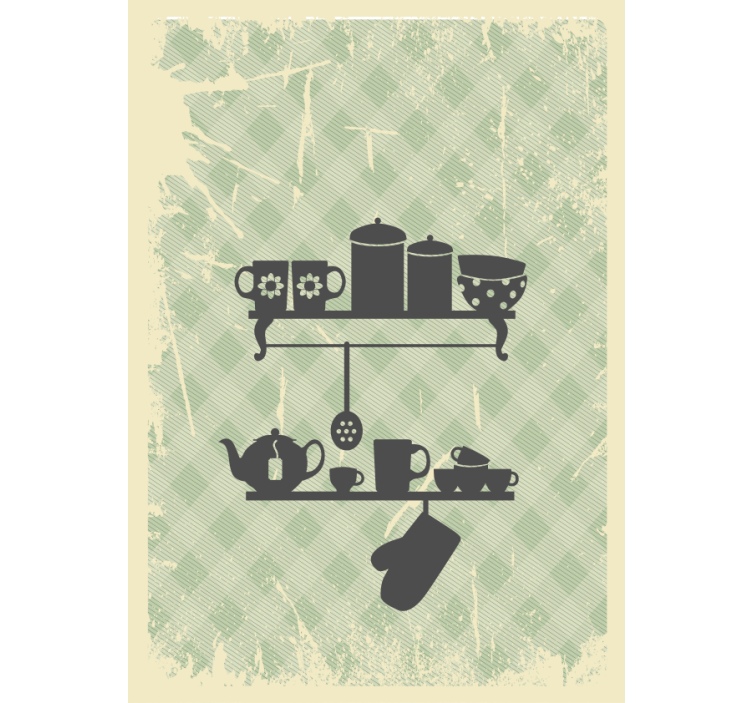 Estore de rolo cozinha prateleiras de cozinha - TenStickers