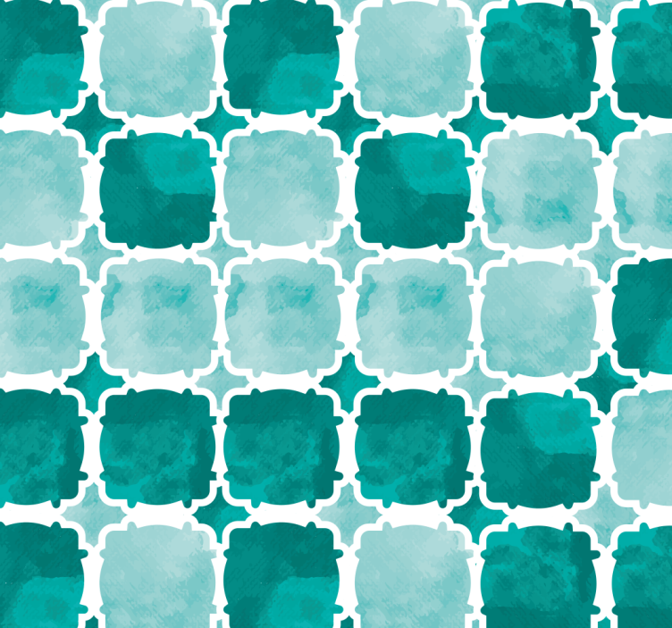 Estore de rolo para sala azulejos em aquarela - TenStickers