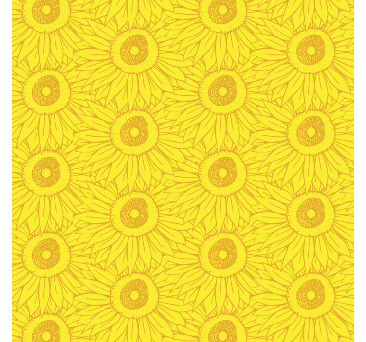 Estore amarelo tons claros de girassol - TenStickers
