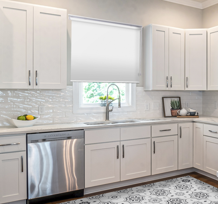 Estores de rolo Blackout branco - TenStickers