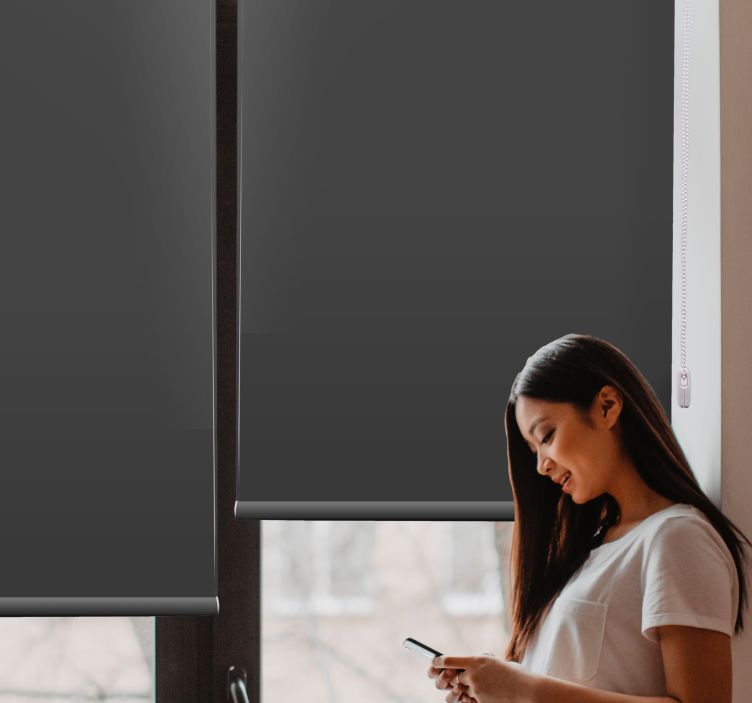 Cortina elegante cinza carvão vegetal - TenStickers