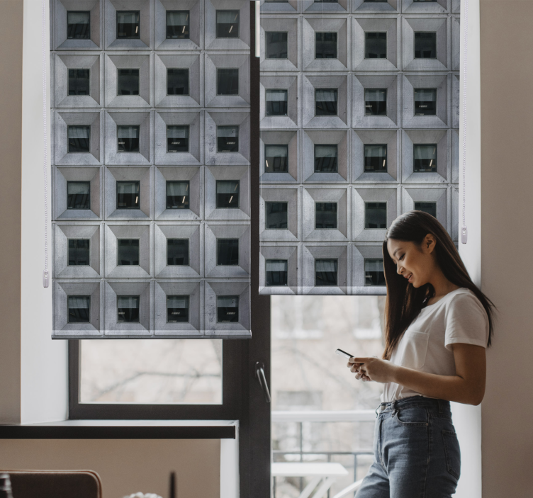 Arquitetura brutalista cinza cego - TenStickers