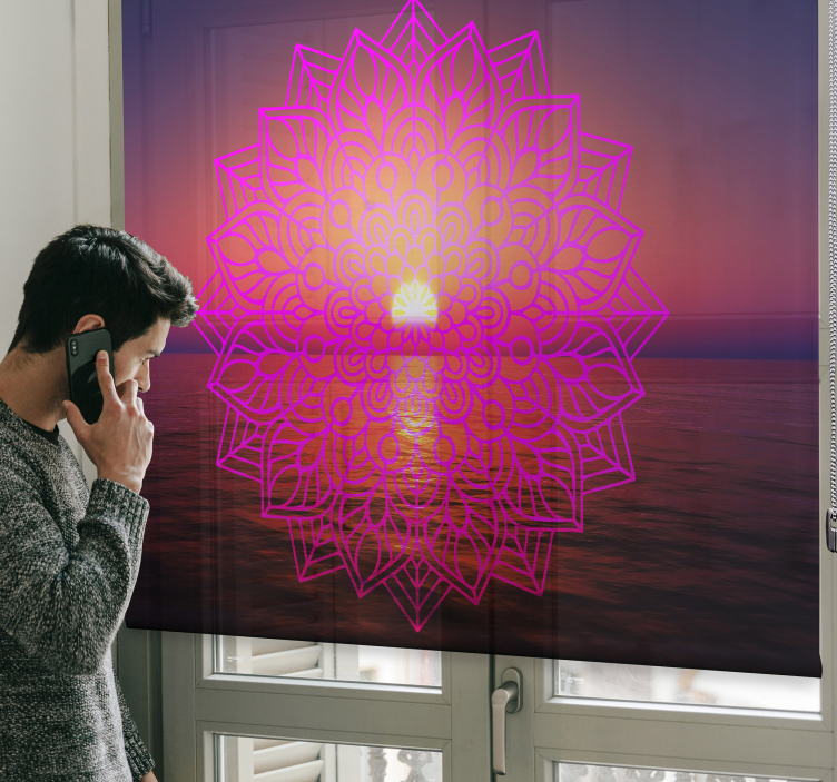 Estore ensolarado mandala zen na sala - TenStickers