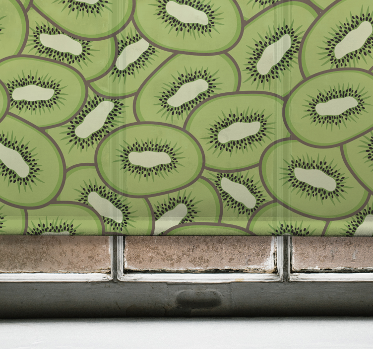 Padrão kiwi cortina de frutas e vegetais - TenStickers