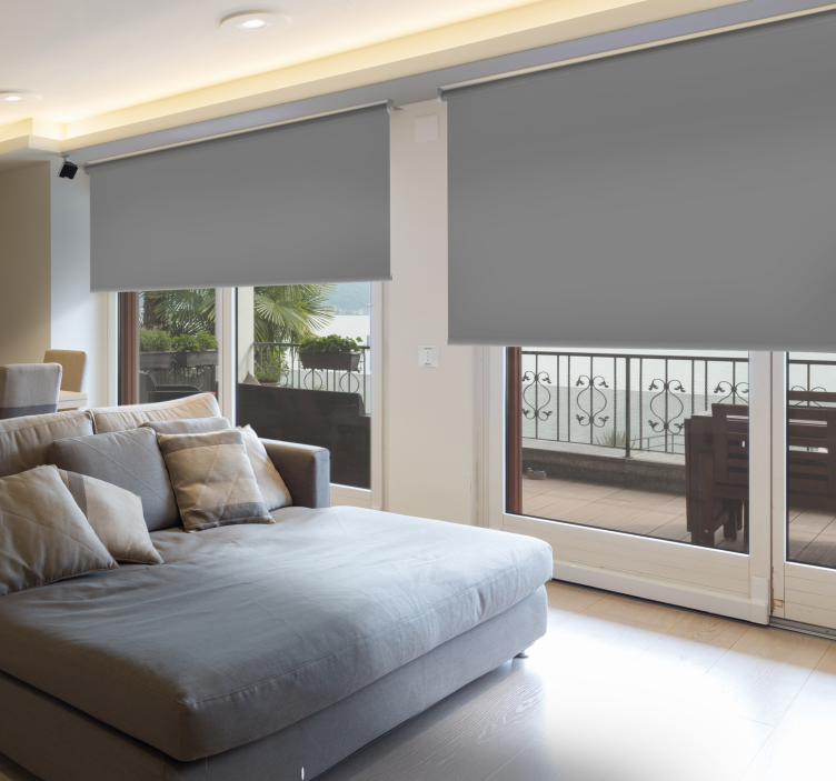 Estore de rolo blackout cinzento escuro - TenStickers