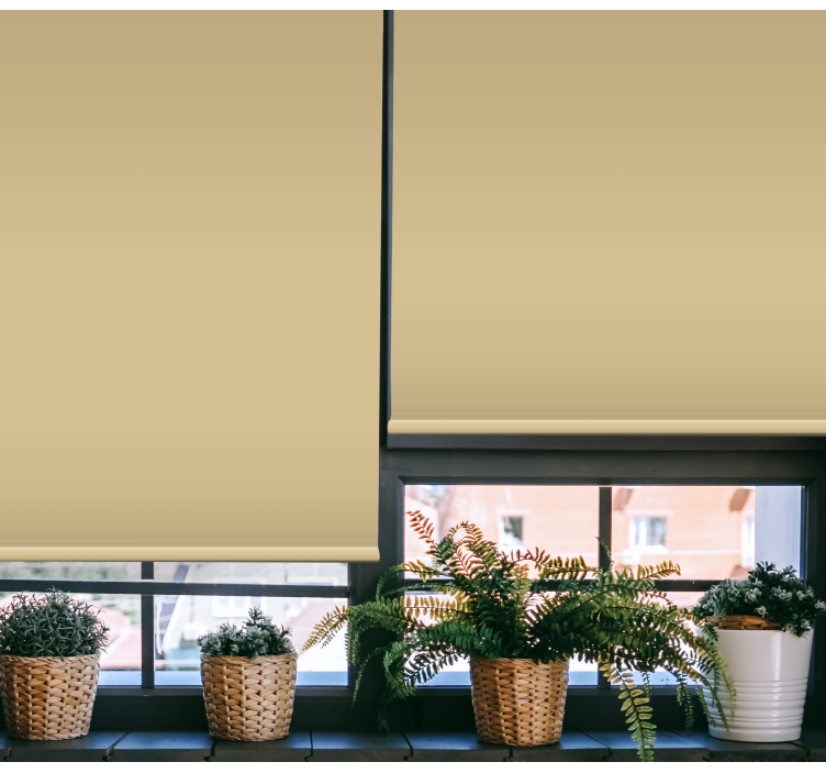 estor de sala de estar moderna bege cor marfim - TenStickers