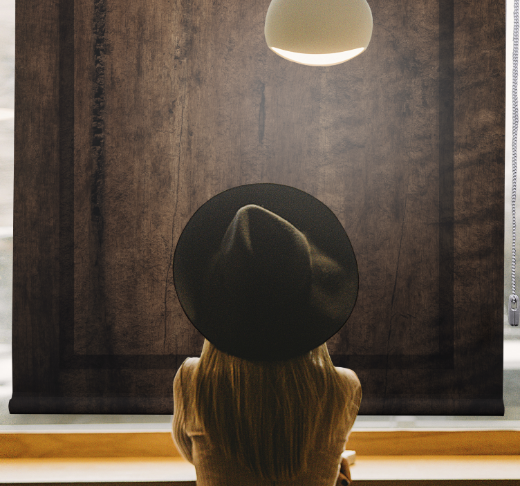 Cortina rústica de prancha de madeira - TenStickers