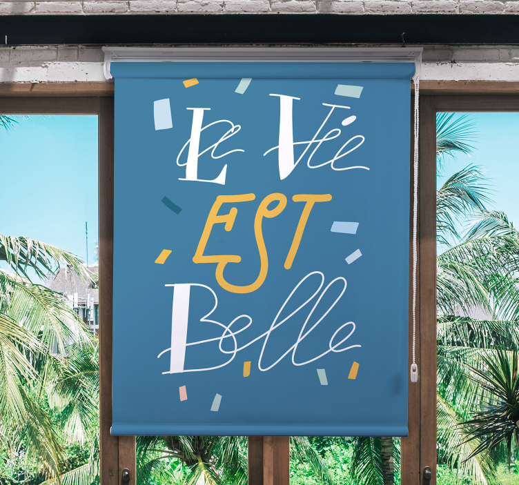 Elegante estor de texto para quarto principal - TenStickers