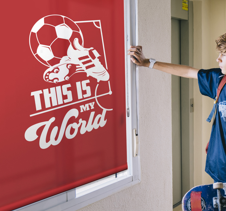 Este é o meu futebol mundial cego - TenStickers