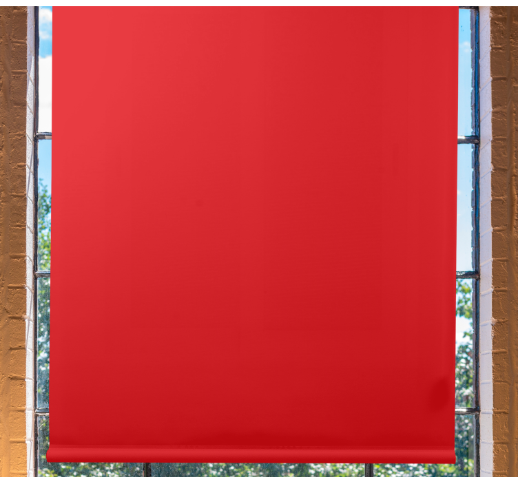 Estor blackout bloco vermelho vibrante - TenStickers