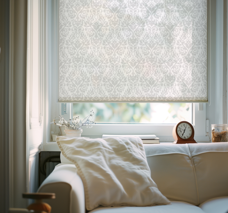 Estore branco damasco grunge - TenStickers