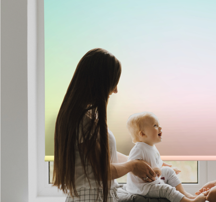 Estore de rolo com desenhos gradiente suave calmo - TenStickers