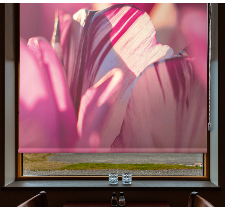 Estore de rolo cor lisa essência floral abstrata - TenStickers