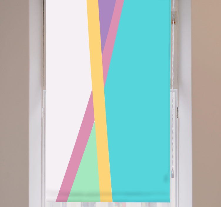 Estore de rolo modernos padrões geométricos coloridos - TenStickers