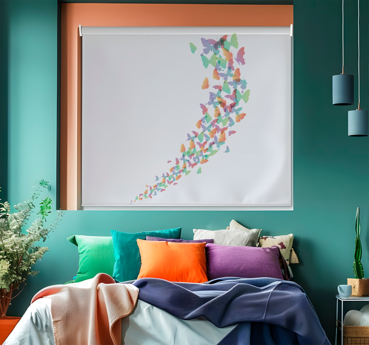 Estore de rolo borboleta voando on-line - TenStickers