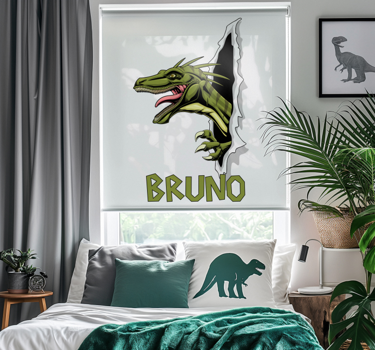 Estore de rolo de dinossauros raptor jurássico - TenStickers