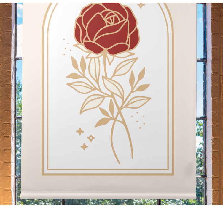 Estore de rolo elegantes rosa arqueada bege - TenStickers