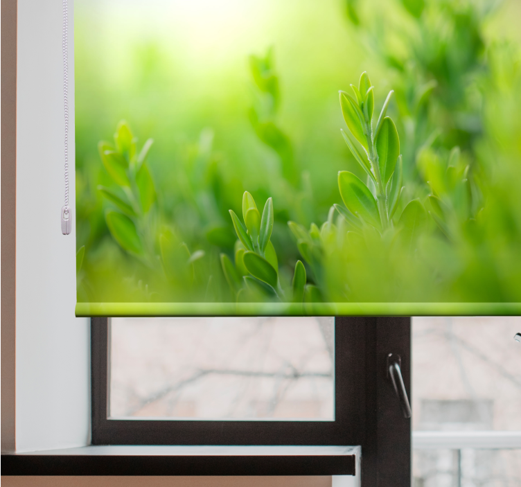 Estore de rolo flores e plantas imagem exuberante - TenStickers