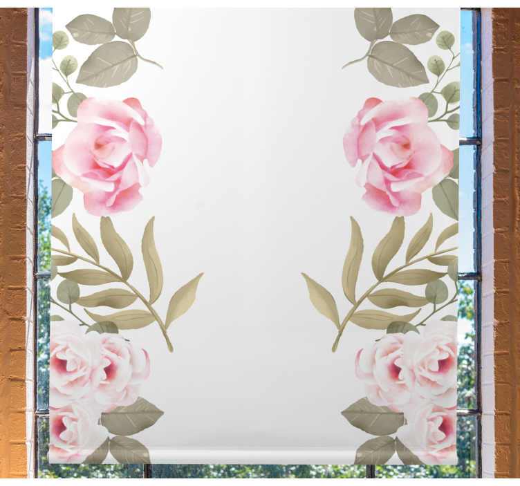 Estore de rolo flores e plantas rosas suaves - TenStickers
