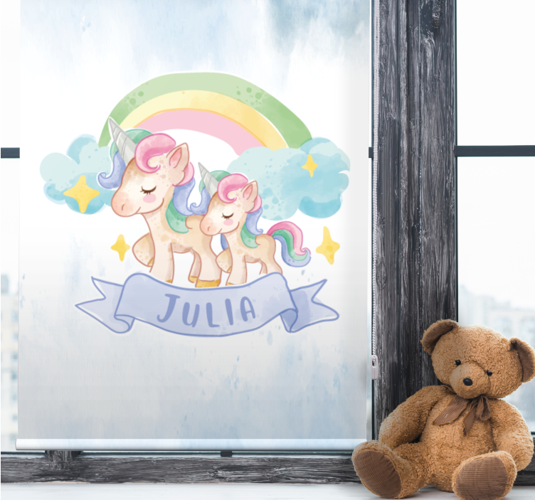 Estore de rolo infantil aventura de unicórnio - TenStickers