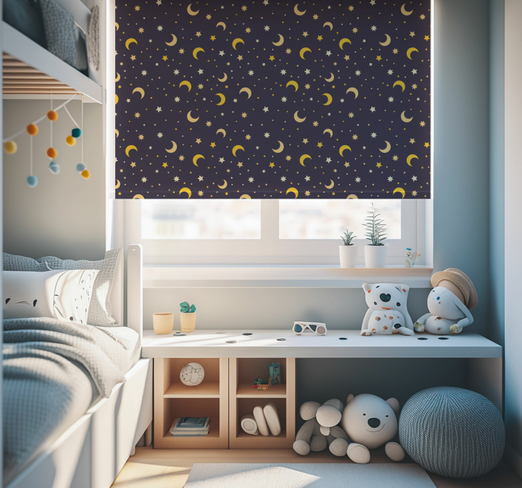Estore de rolo infantil estrellas da noite - TenStickers