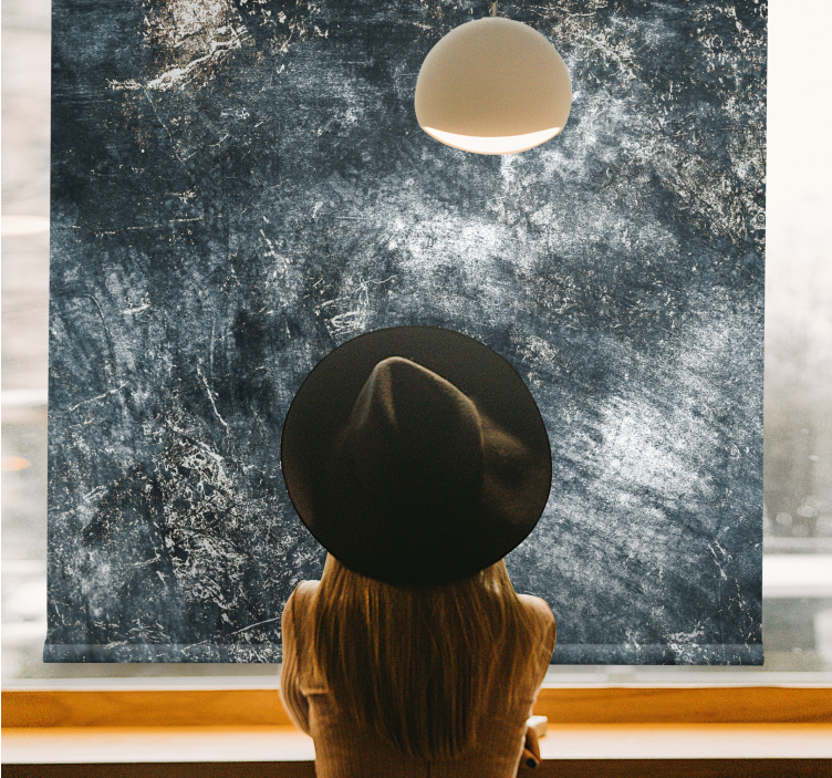 Estore de rolo para sala design desgastado industrial style - TenStickers