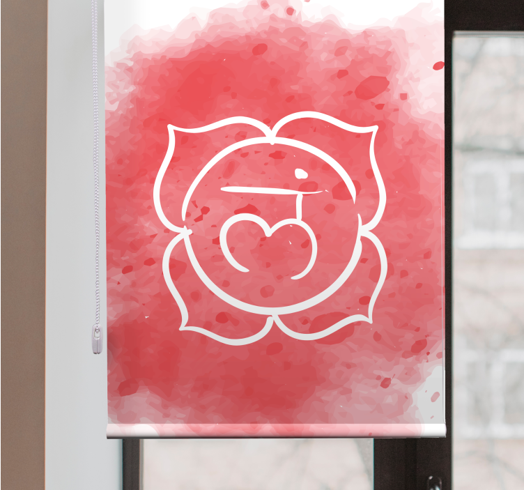 Estore de rolo romântico emblema de amor de cerejas - TenStickers