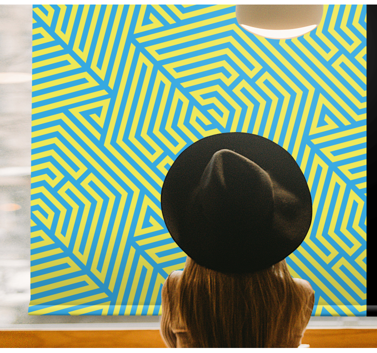 Estore de rolo texturas e padrões arranjo linear geométrico - TenStickers