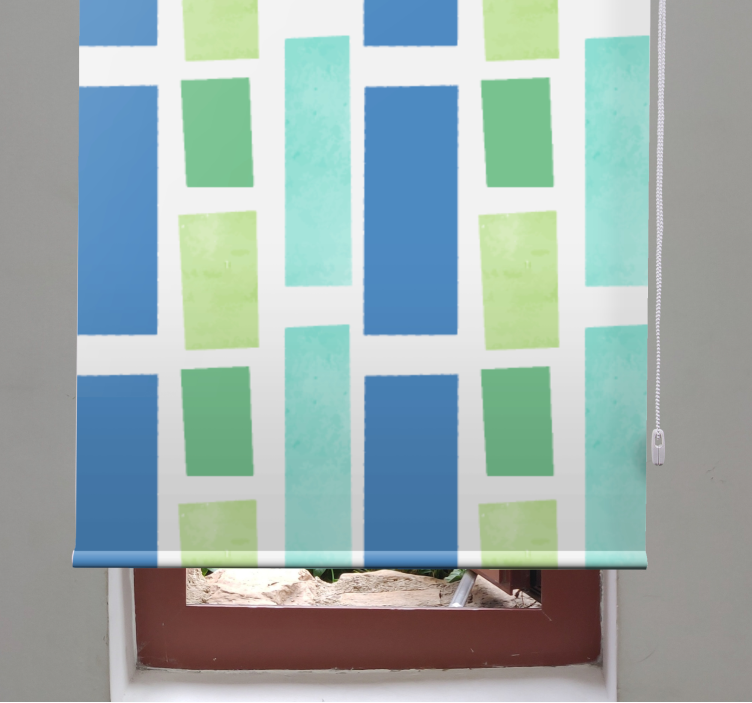 Estore de rolo texturas e padrões padrão de bloco geométrico - TenStickers