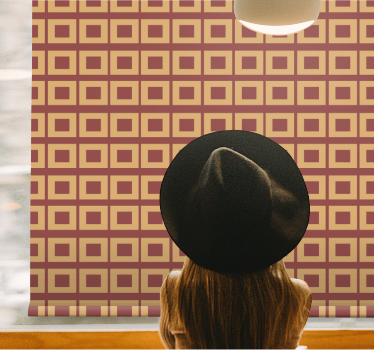 Estore de rolo texturas e padrões padrão quadrado geométrico - TenStickers