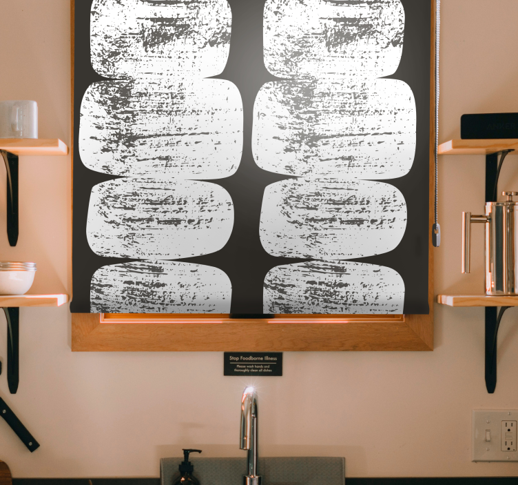 Estore de rolo texturas e padrões pinceladas abstratas - TenStickers