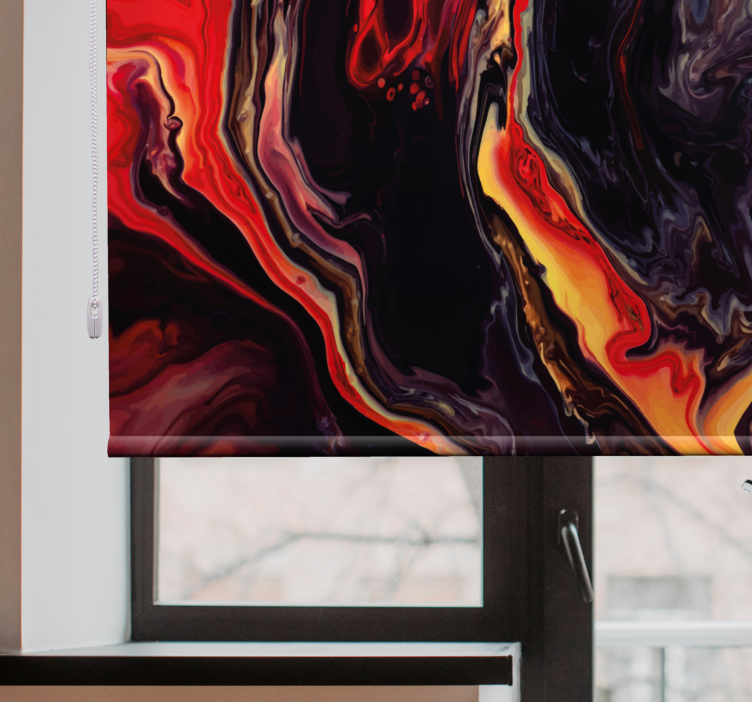 Estore de rolo texturas e padrões vermelho e preto girando - TenStickers