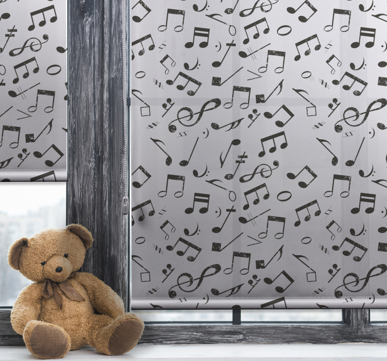 Estore de rolo infantil cascata de notação musical - TenStickers