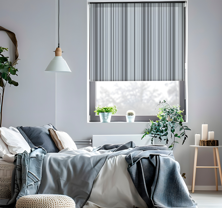 Estore de rolo modernos linhas cinzentas - TenStickers