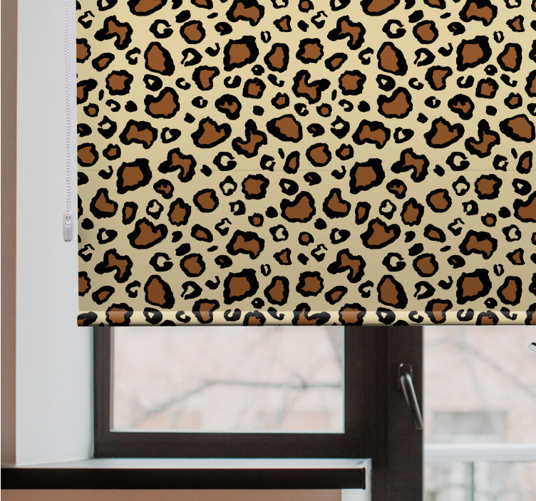 Estores de rolo de animais padrão de manchas de leopardo - TenStickers