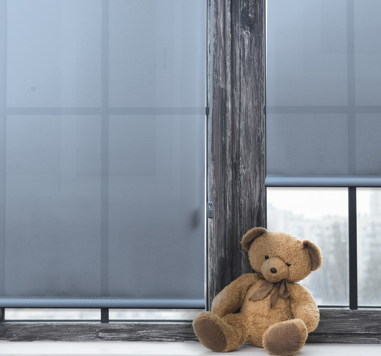 Linda cor azul claro cega para crianças - TenStickers