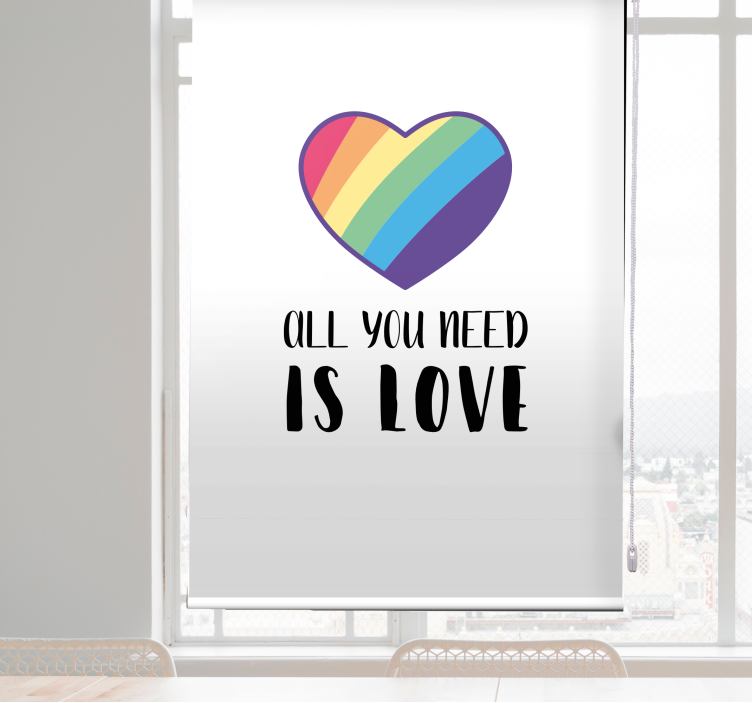 Símbolo de amor lgbt social outro cego - TenStickers