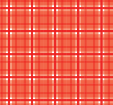 Estore de rolo para cozinha padrão guingão vermelho - TenStickers