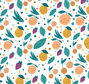Estore de rolo para cozinha sabores de frutas - TenStickers