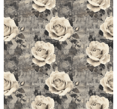 Estore de rolo para cozinha flores de marmur - TenStickers