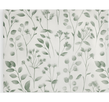 Estore de rolo para cozinha folhas elegantes de aquarela - TenStickers