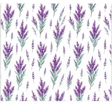 Estore de rolo para cozinha raminhos de lavanda em aquarela - TenStickers