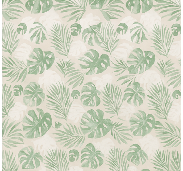 Estore de rolo para cozinha folhas botânicas tropicais - TenStickers