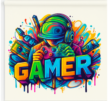 Estore de rolo frikis jogador bloqueado - TenStickers