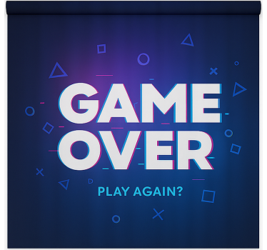 Estore de rolo frikis fim de jogo, jogar novamente - TenStickers